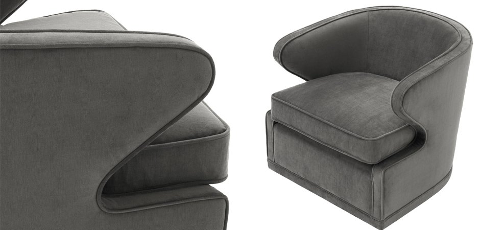 Кресло Eichholtz Chair Dorset Grey Кресло Eichholtz Chair Dorset Grey - Loft-Concept в Твери