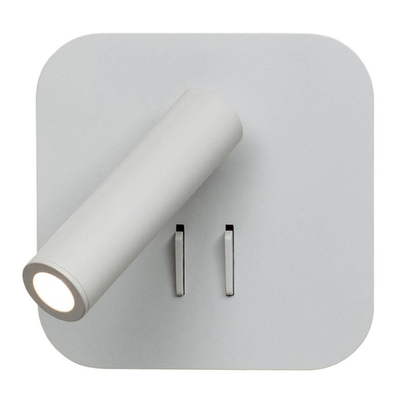 Настенный спот White Square Spot Wall Lamp Белый Настенный спот White Square Spot Wall Lamp Белый в Твери | Loft Concept