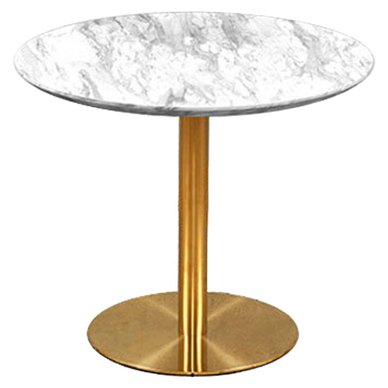 Обеденный стол Modesto Dinner Table Белый Глянцевое золото Обеденный стол Modesto Dinner Table Белый Глянцевое золото в Твери | Loft Concept