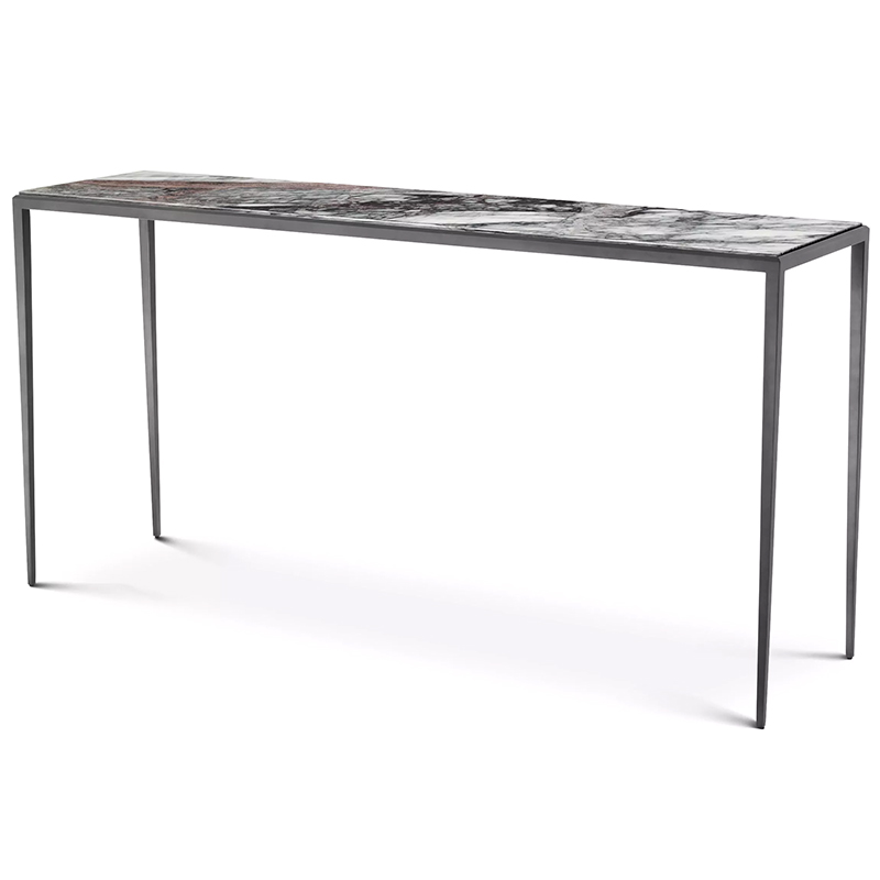 Консоль Eichholtz Console Table Henley L Темная бронза Серый Белый Консоль Eichholtz Console Table Henley L Темная бронза Серый Белый в Твери | Loft Concept