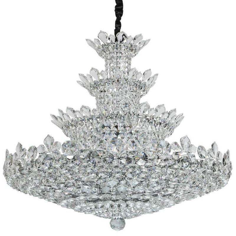 Люстра Griselda Crystal Chandelier 100 Хром Прозрачный Люстра Griselda Crystal Chandelier 100 Хром Прозрачный в Твери | Loft Concept