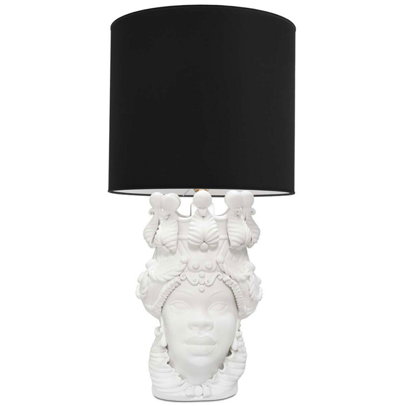 Настольная лампа Table Lamp Moro Lady Big Lipstick Black Белый Черный Настольная лампа Table Lamp Moro Lady Big Lipstick Black Белый Черный в Твери | Loft Concept