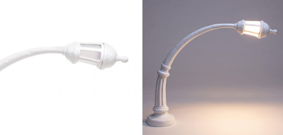 Настольная лампа Seletti Street Lamp White Настольная лампа Seletti Street Lamp White - Loft-Concept в Твери