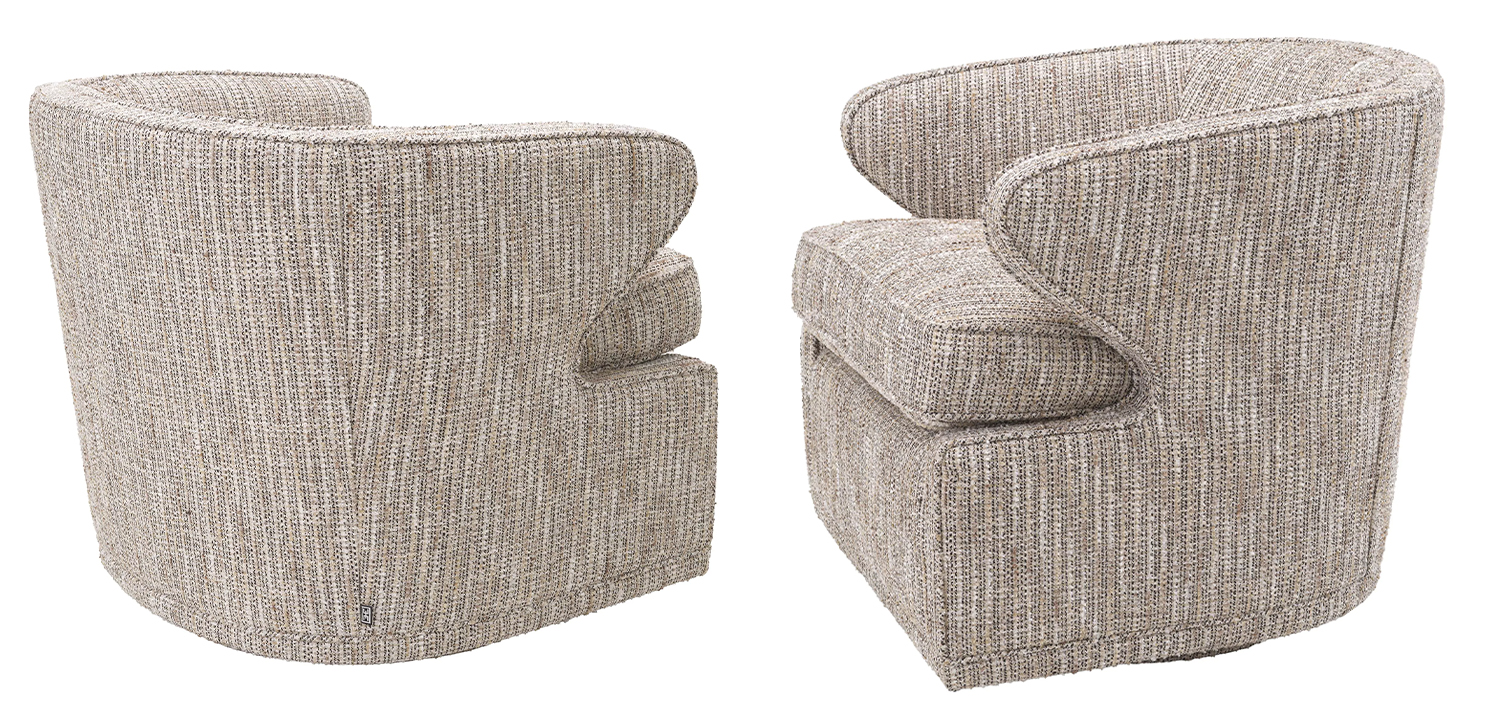 Кресло Eichholtz Swivel Chair Dorset Бежевый - фото №1