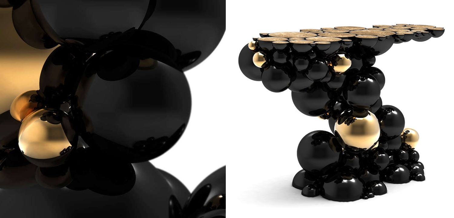 Консоль Newton Console by Boca do Lobo Studio Черный - фото