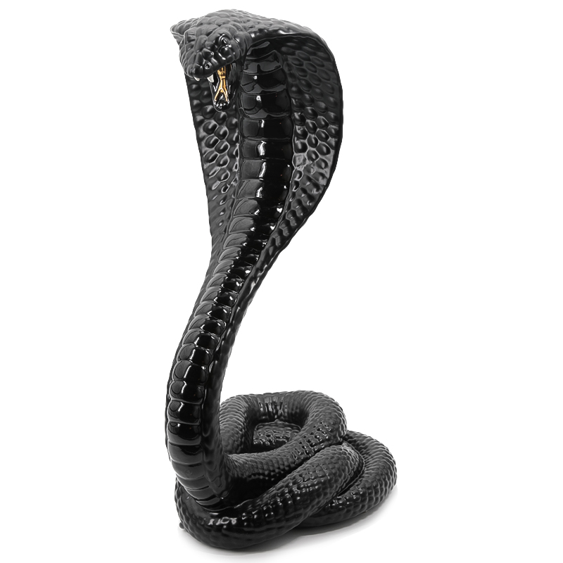 Статуэтка COBRA Черный Глянцевое золото Статуэтка COBRA Черный Глянцевое золото в Твери | Loft Concept