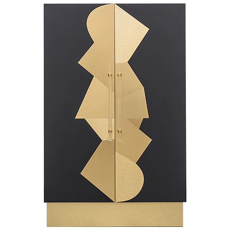Шкаф COCO ARMOIRE Черный Латунь Прозрачный Шкаф COCO ARMOIRE Черный Латунь Прозрачный в Твери | Loft Concept