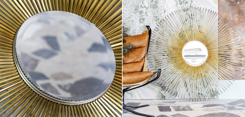 Зеркало Sun Circle Mirror Зеркало Sun Circle Mirror - Loft-Concept в Твери