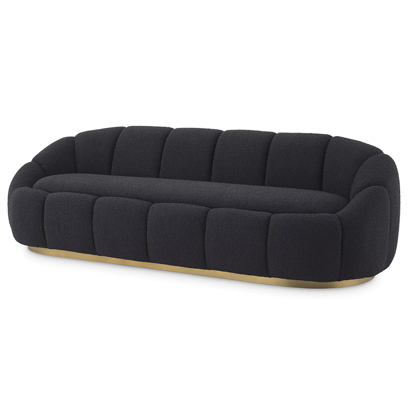Диван Eichholtz Sofa Inger Black Черный Латунь Диван Eichholtz Sofa Inger Black Черный Латунь в Твери | Loft Concept