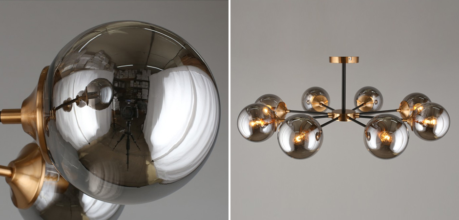 Потолочный светильник Smoky Sphere Black Потолочный светильник Smoky Sphere Black - Loft-Concept в Твери