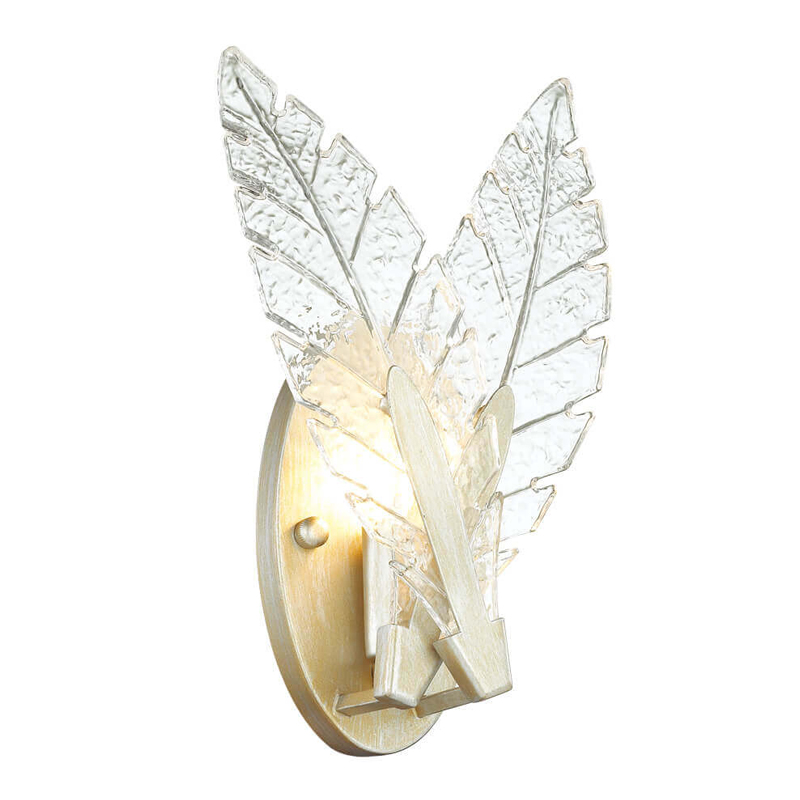 Бра Glass Petals Sconce Золотой Прозрачный (Transparent) Бра Glass Petals Sconce Золотой Прозрачный (Transparent) в Твери | Loft Concept