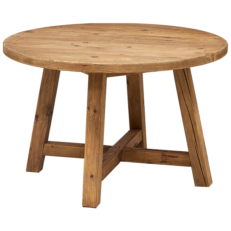 Круглый деревянный обеденный стол Ralf Wood Round Dinner Table Древесина Круглый деревянный обеденный стол Ralf Wood Round Dinner Table Древесина в Твери | Loft Concept
