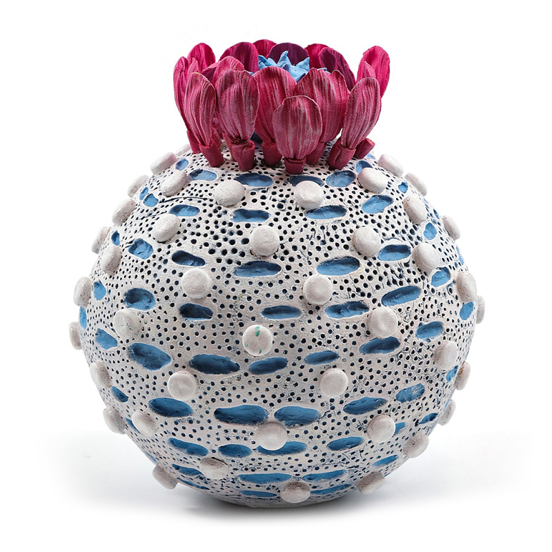 Статуэтка тропический фрукт Tropical Fruit Round Flower Blue Голубой Белый Розовый Статуэтка тропический фрукт Tropical Fruit Round Flower Blue Голубой Белый Розовый в Твери | Loft Concept