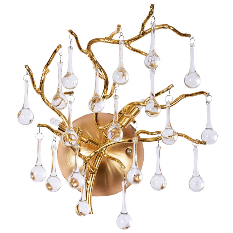 Бра Droplet Gold Wall Lamp Золотой Прозрачное Стекло Бра Droplet Gold Wall Lamp Золотой Прозрачное Стекло в Твери | Loft Concept