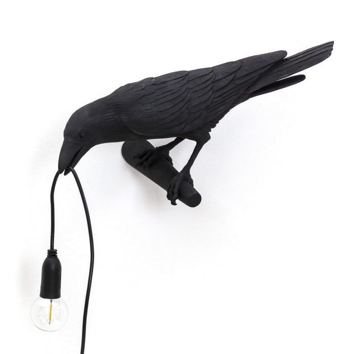 Бра Seletti Bird Lamp Black Looking Черный Бра Seletti Bird Lamp Black Looking Черный в Твери | Loft Concept