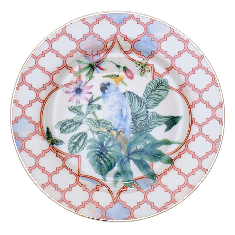 Тарелка NATURE Pattern Parrot Мульти Тарелка NATURE Pattern Parrot Мульти в Твери | Loft Concept