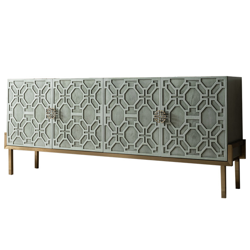 Комод Aveline Wood Chest of Drawers Зеленый Латунь Комод Aveline Wood Chest of Drawers Зеленый Латунь в Твери | Loft Concept