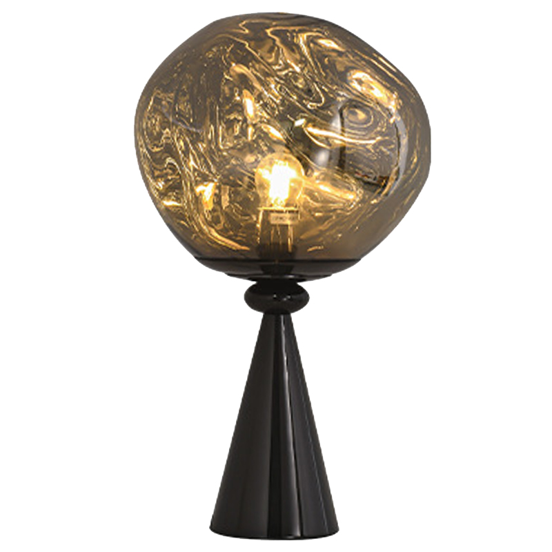 Настольная лампа Kaine Glass Metal Table Lamp Черный Серебряный Прозрачное Стекло Настольная лампа Kaine Glass Metal Table Lamp Черный Серебряный Прозрачное Стекло в Твери | Loft Concept
