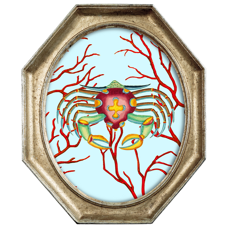 Картина Crab in Coral 2 Мульти Золотой Картина Crab in Coral 2 Мульти Золотой в Твери | Loft Concept