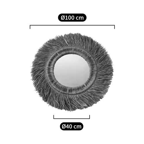 Зеркало из ротанга и сизаля WICKER MIRROR 100 в Твери