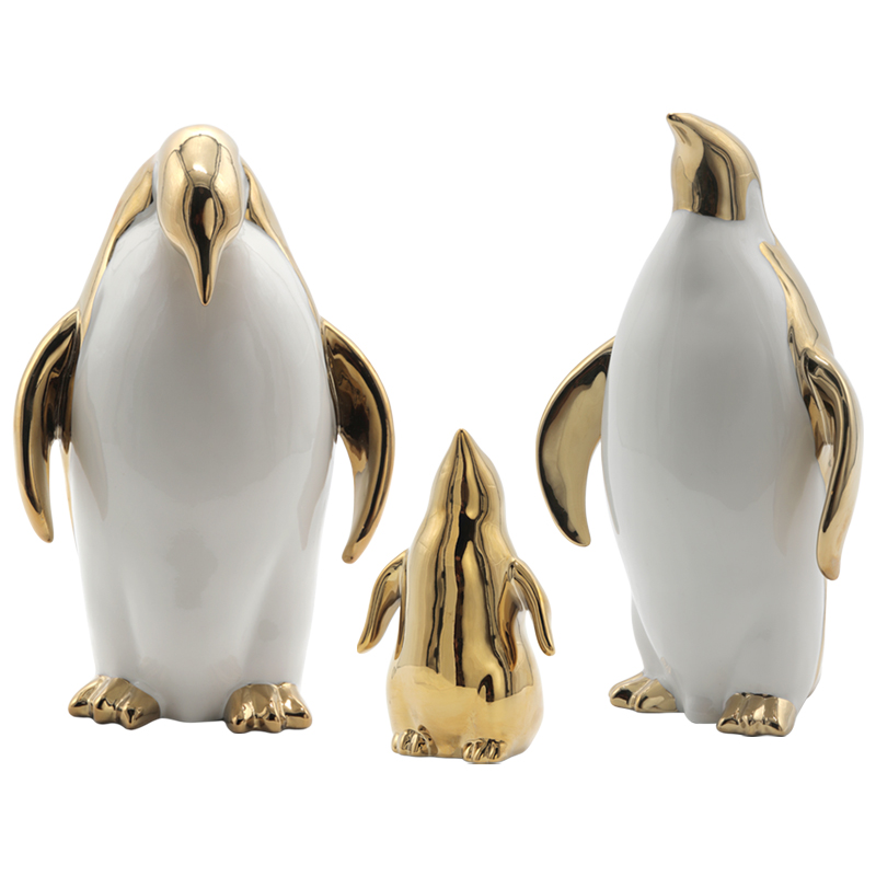 Декор Penguin Золотой Белый Декор Penguin Золотой Белый в Твери | Loft Concept