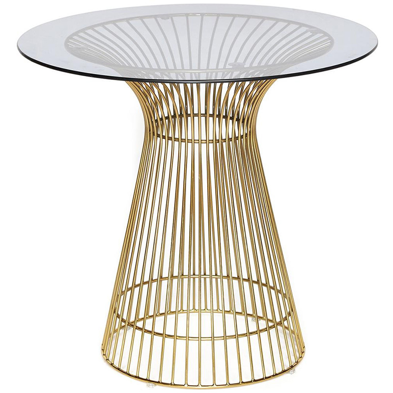 Обеденный стол Platner table gold Золотой Прозрачный Обеденный стол Platner table gold Золотой Прозрачный в Твери | Loft Concept