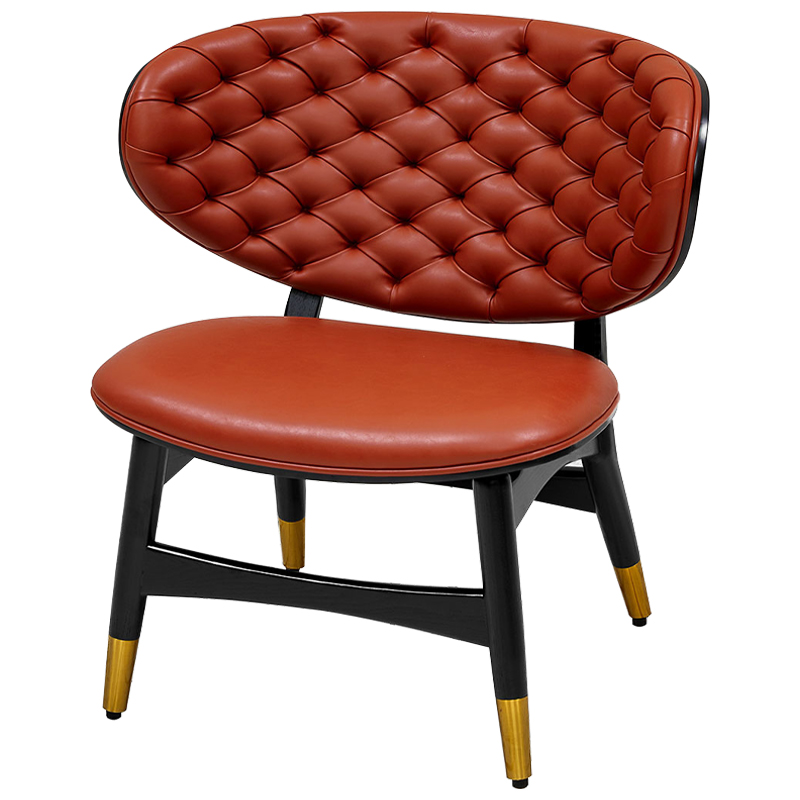 Кресло Chaney Armchair Паприка Черный Золотой Кресло Chaney Armchair Паприка Черный Золотой в Твери | Loft Concept