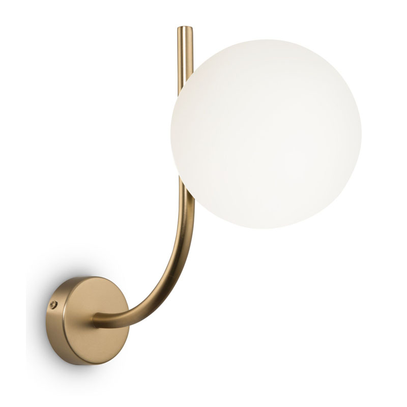 Бра Felicitat Sconce Латунь Белый Бра Felicitat Sconce Латунь Белый в Твери | Loft Concept