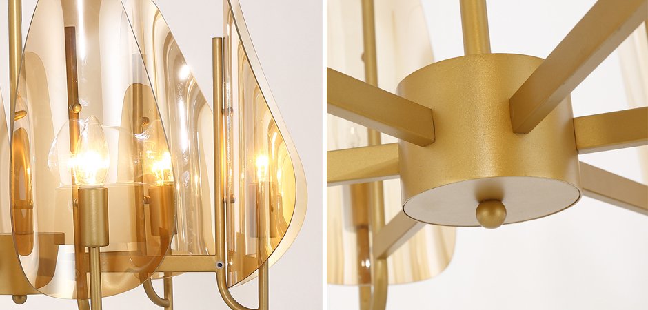 Люстра Chandelier Max Ingrand Fontana Arte Amber glass Люстра Chandelier Max Ingrand Fontana Arte Amber glass - Loft-Concept в Твери