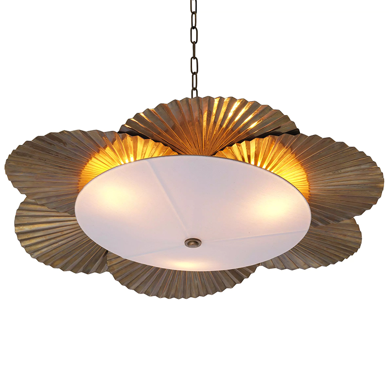 Люстра Eichholtz Chandelier Oriental Латунь Белый Люстра Eichholtz Chandelier Oriental Латунь Белый в Твери | Loft Concept