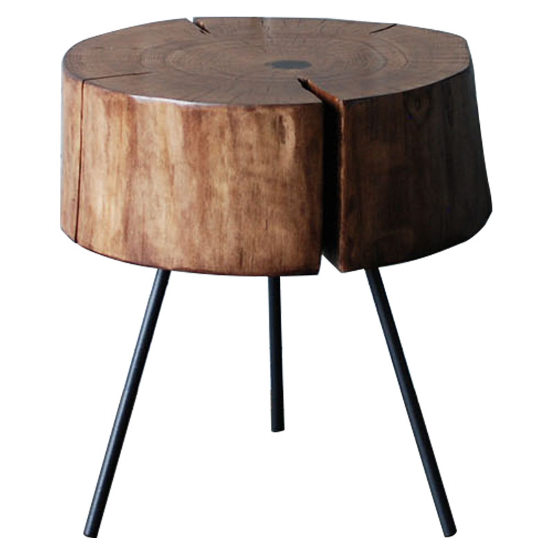 Приставной стол Munro Industrial Metal Rust Side Table Коричневый Черный Приставной стол Munro Industrial Metal Rust Side Table Коричневый Черный в Твери | Loft Concept