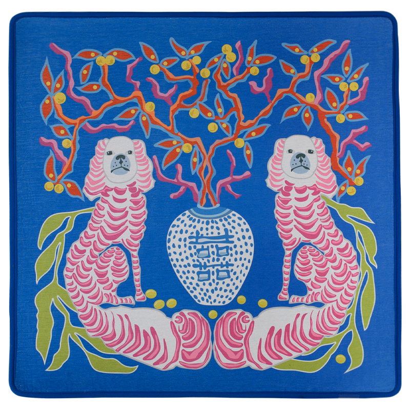 Ковер Two Dogs Rug Синий Мульти Ковер Two Dogs Rug Синий Мульти в Твери | Loft Concept