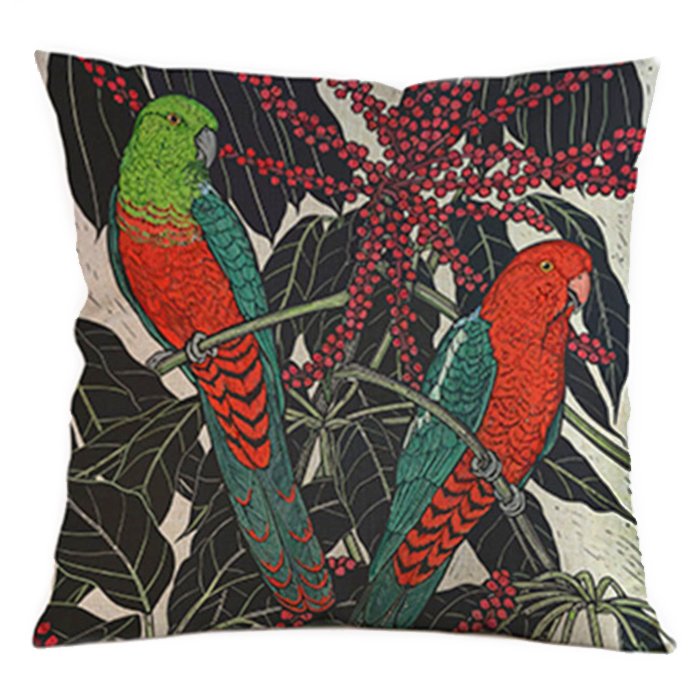 Декоративная подушка Tropical Parrots Декоративная подушка Tropical Parrots в Твери | Loft Concept