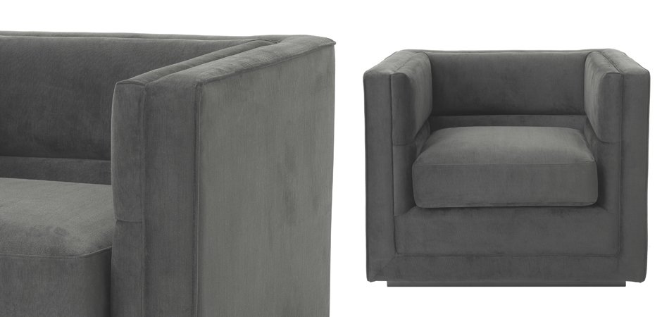 Кресло Eichholtz Сhair Adonia Anthracite Кресло Eichholtz Сhair Adonia Anthracite - Loft-Concept в Твери