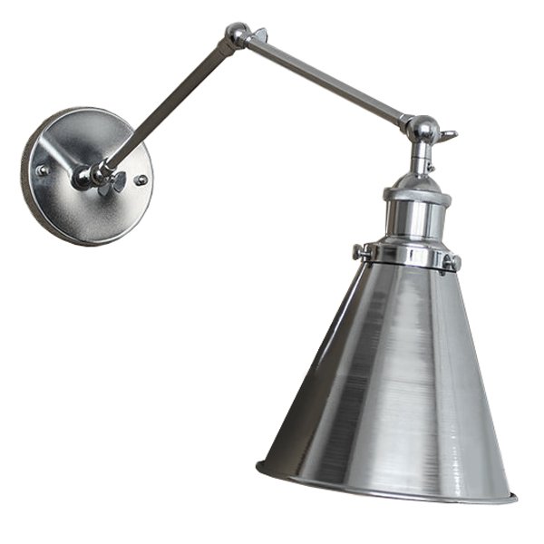 БРА 20TH C LIBRARY SINGLE SCONCE SILVER II Хром БРА 20TH C LIBRARY SINGLE SCONCE SILVER II Хром в Твери | Loft Concept