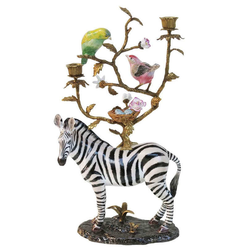 Подсвечник CANDLEHOLDER ATLANTA ZEBER Мульти Латунь Подсвечник CANDLEHOLDER ATLANTA ZEBER Мульти Латунь в Твери | Loft Concept