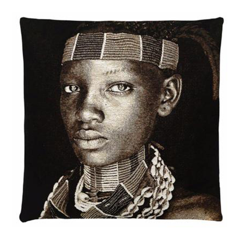 Декоративная Подушка Hamar Lady Ethiopia Черный Серый Декоративная Подушка Hamar Lady Ethiopia Черный Серый в Твери | Loft Concept