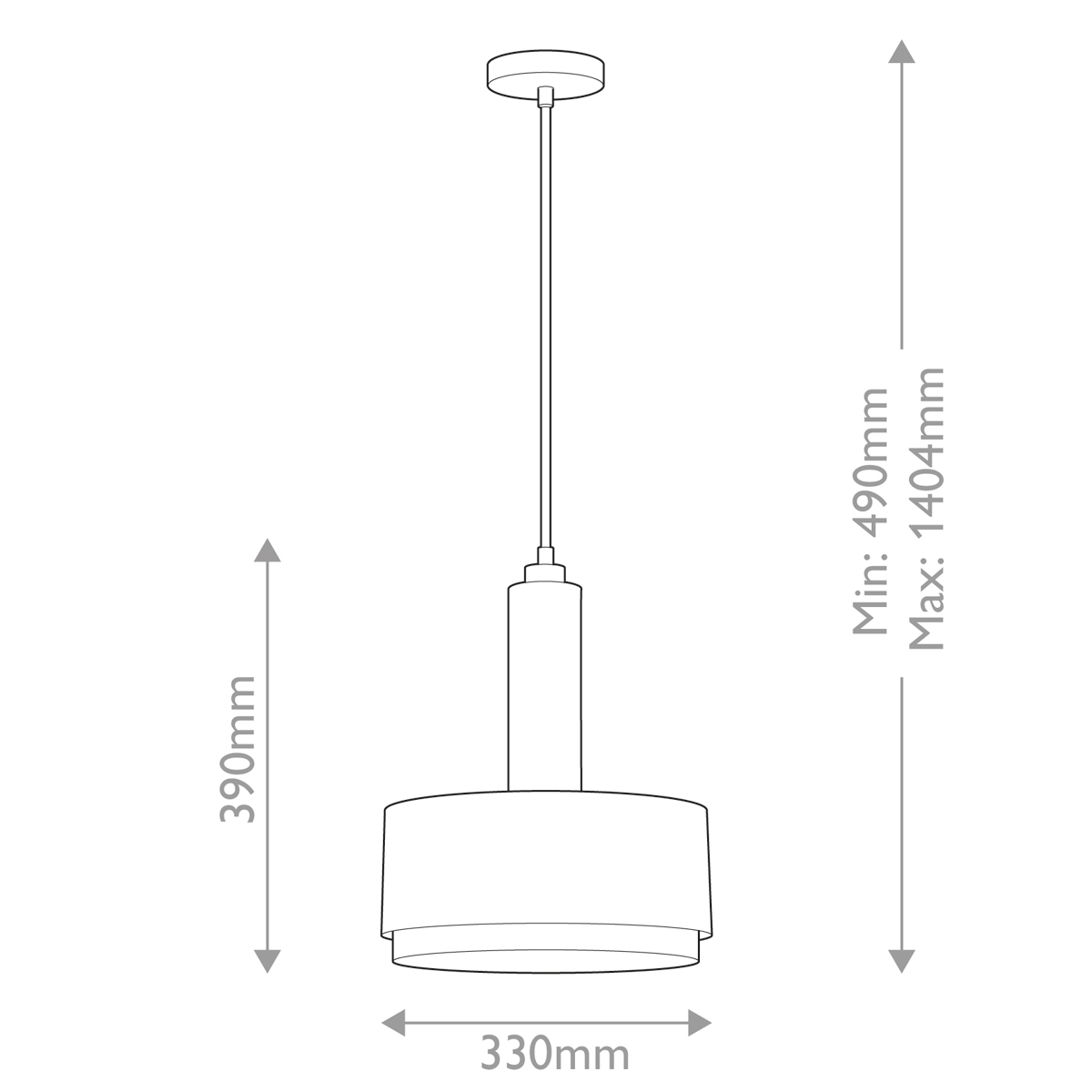 Подвесной светильник цилиндрический с белым плафоном Hinkley в Твери