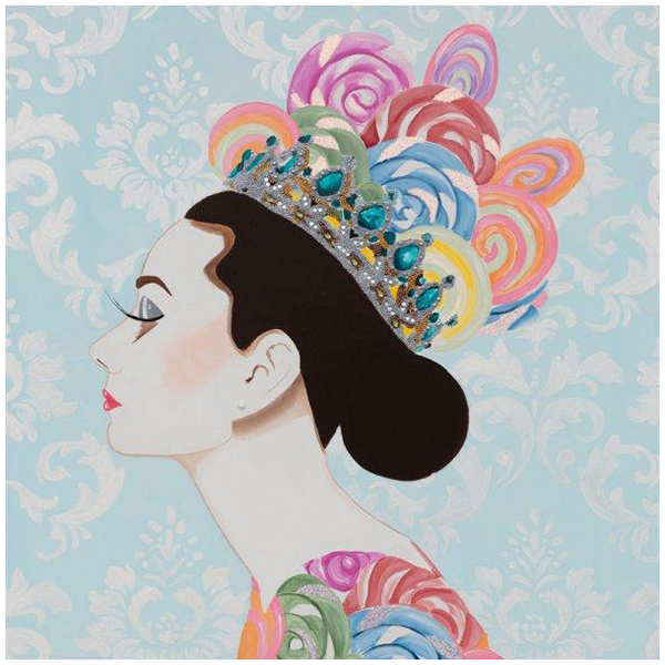 Картина Audrey with Lollipop Crown Мульти Картина Audrey with Lollipop Crown Мульти в Твери | Loft Concept