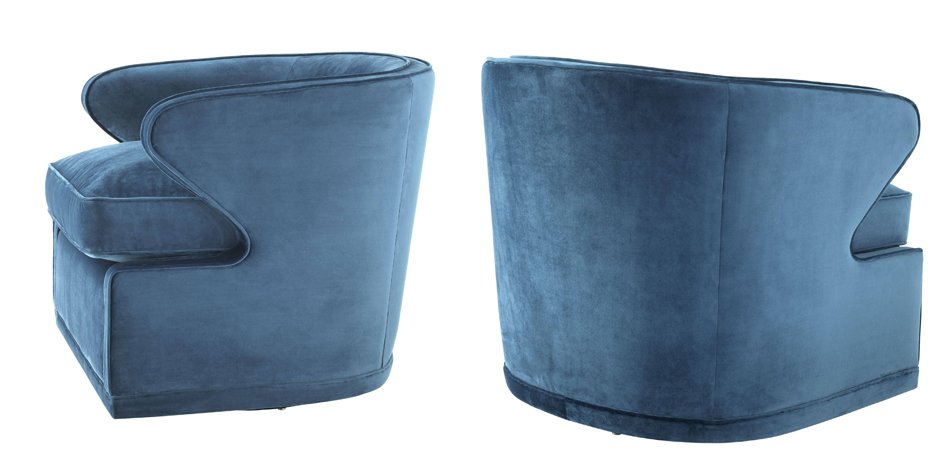 Кресло Eichholtz Chair Dorset Blue Кресло Eichholtz Chair Dorset Blue - Loft-Concept в Твери