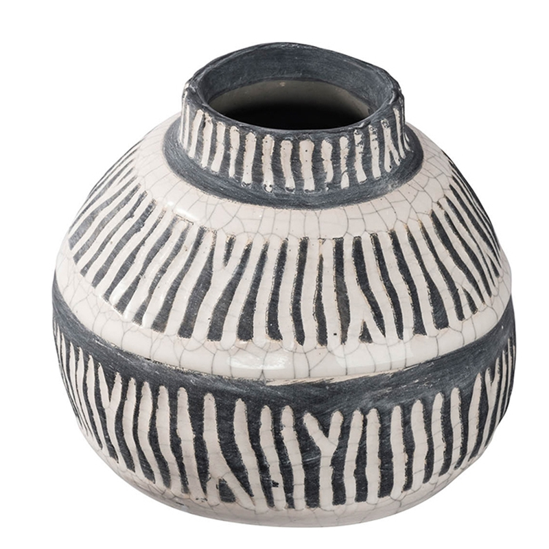Ваза Kamaria Vase S Серый Белый Ваза Kamaria Vase S Серый Белый в Твери | Loft Concept