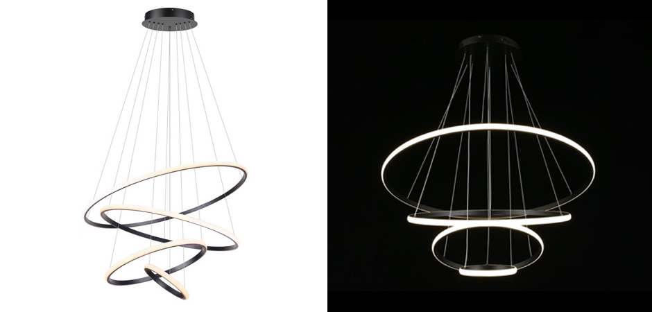 Люстра Ring Horizontal Trio black 80+60+40+20 Люстра Ring Horizontal Trio black 80+60+40+20 - Loft-Concept в Твери