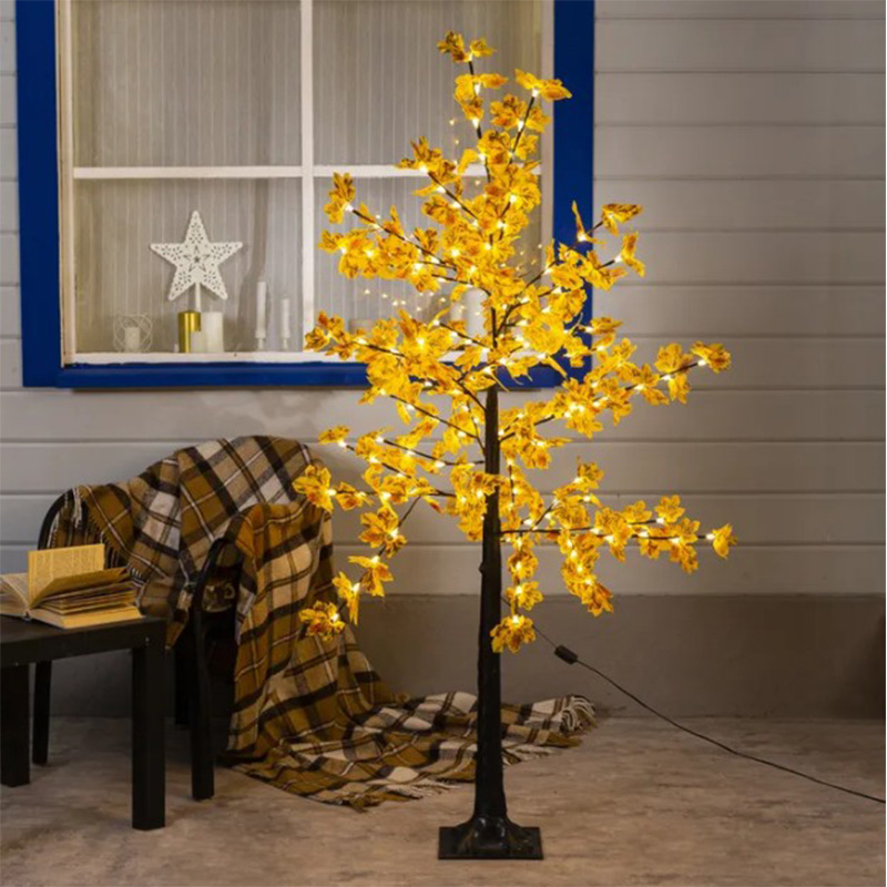 Светодиодное дерево Maple Yellow Желтый Черный Светодиодное дерево Maple Yellow Желтый Черный в Твери | Loft Concept