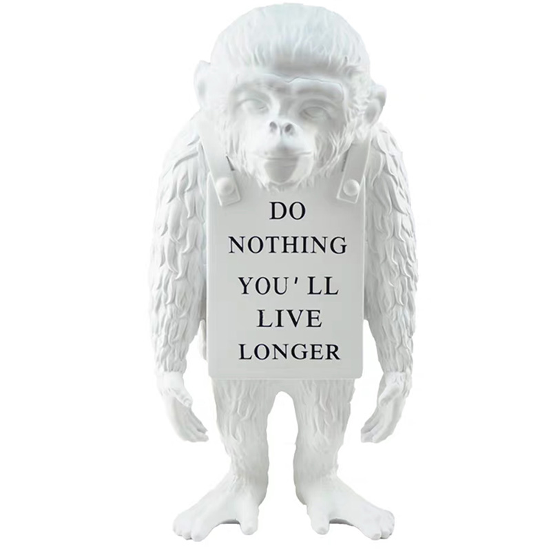 Статуэтка Banksy Lying Monkey White Белый Статуэтка Banksy Lying Monkey White Белый в Твери | Loft Concept