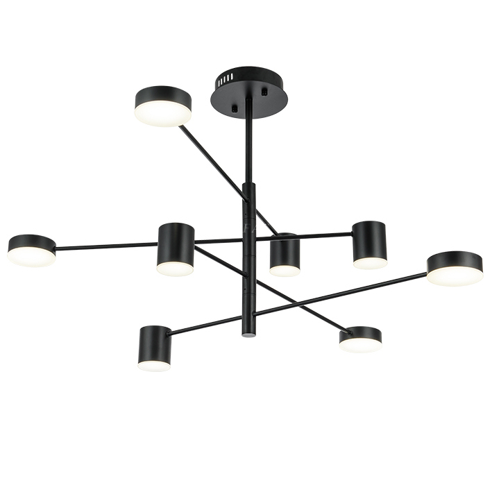 Светильник LED Lighting Black 8 lampholders Черный Светильник LED Lighting Black 8 lampholders Черный в Твери | Loft Concept