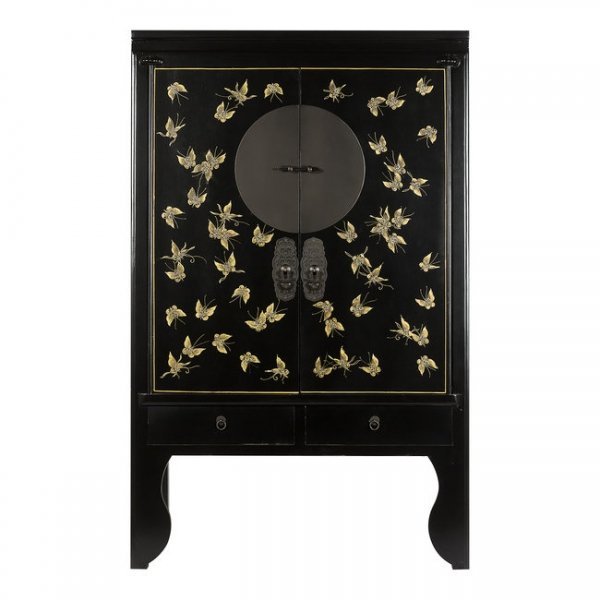 Шкаф Chinese Butterfly Black Черный Шкаф Chinese Butterfly Black Черный в Твери | Loft Concept