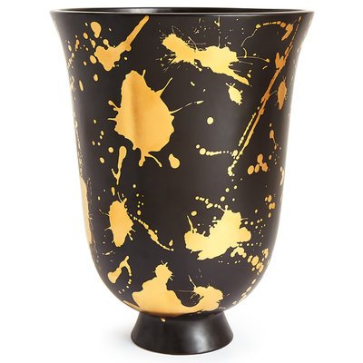 Ваза Futura Drip Urn Jonathan Adler Черный Золотой Ваза Futura Drip Urn Jonathan Adler Черный Золотой в Твери | Loft Concept