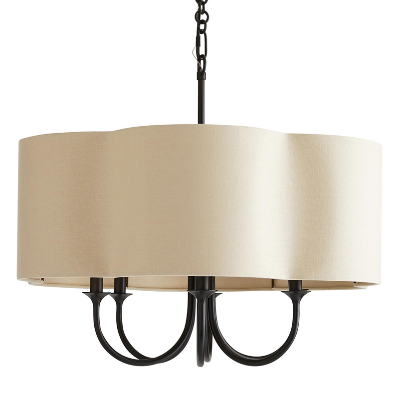 Люстра Vitorino Black Chandelier Бежевый Черный в Твери | Loft Concept 