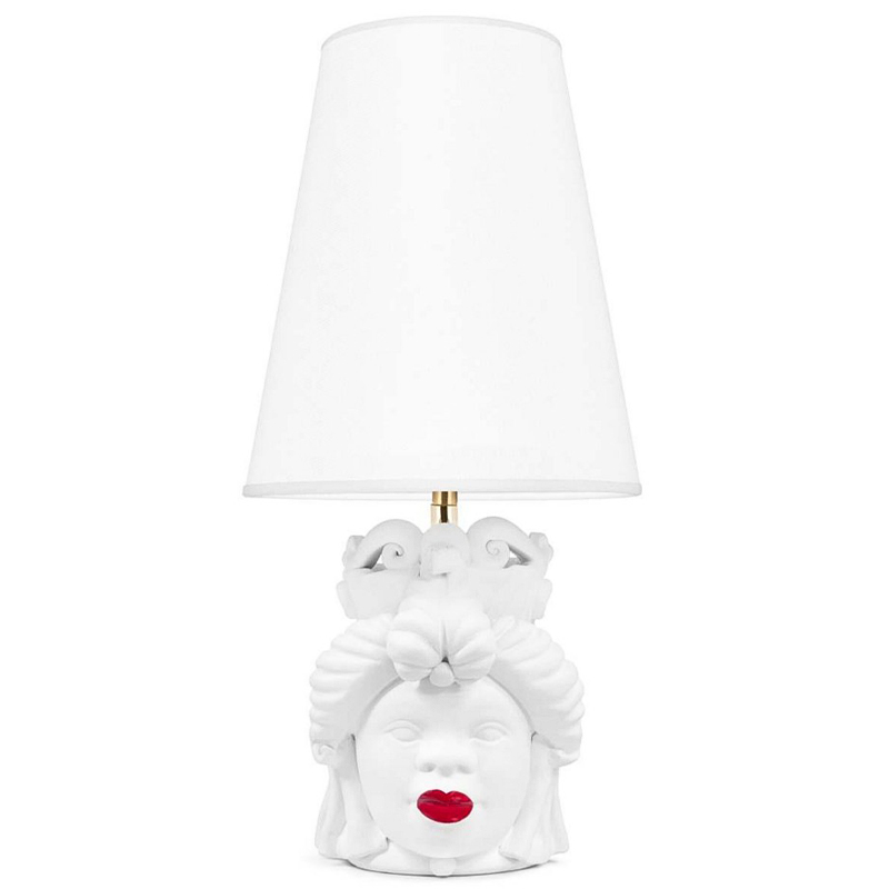 Настольная лампа Table Lamp Moro Lady Small Lipstick White Белый Красный Настольная лампа Table Lamp Moro Lady Small Lipstick White Белый Красный в Твери | Loft Concept