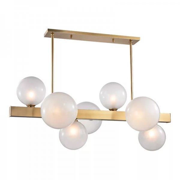 Люстра Hinsdale 8717-AGB Island Light Латунь Черный Люстра Hinsdale 8717-AGB Island Light Латунь Черный в Твери | Loft Concept
